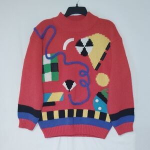 Colorful Geometric Pattern Sweater